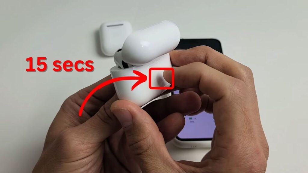 Resetting AirPods 