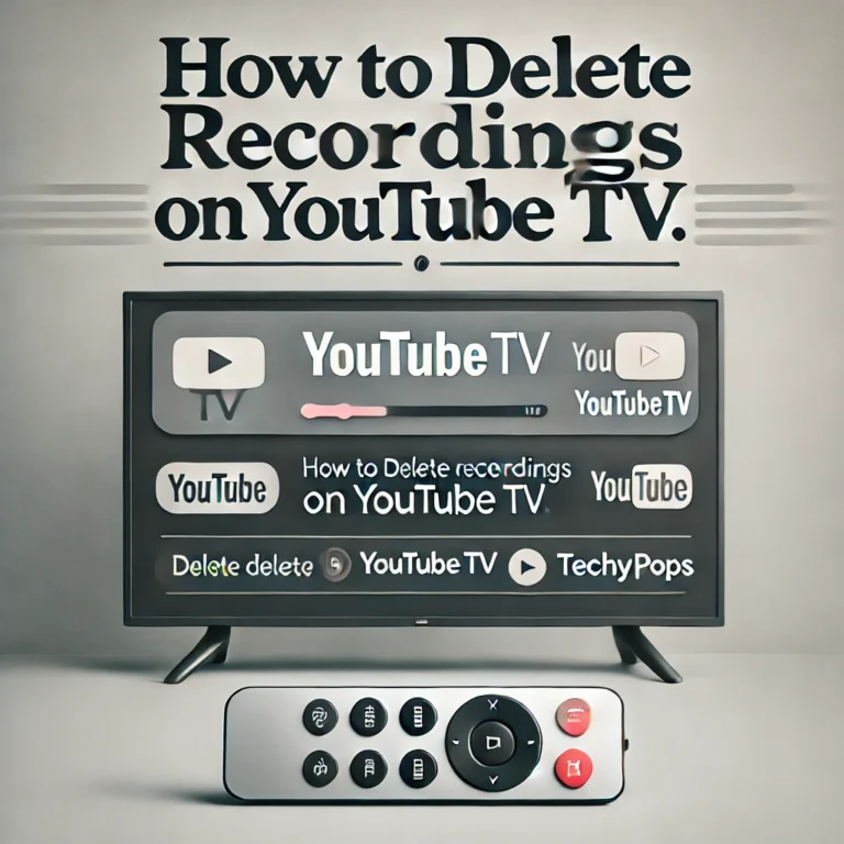 how to delete recordings on youtube tv